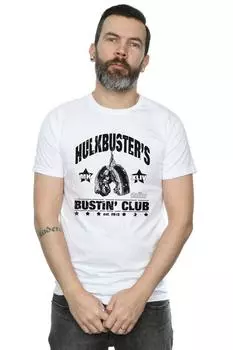 Футболка Iron Man Hulkbuster's Bustin Club Marvel, белый
