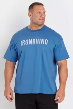 Футболка Ironrhino спереди и сзади Badrhino Big & Tall, синий