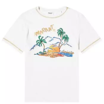 Футболка Isabel Marant toile Zewel Tshirt, белый
