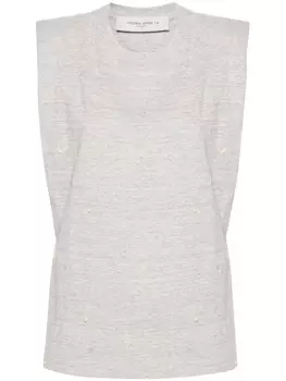 Футболка Isabel с подплечниками Golden Goose, серый