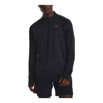 Футболка iso-chill up pace zip top 'black' Under Armour, черный