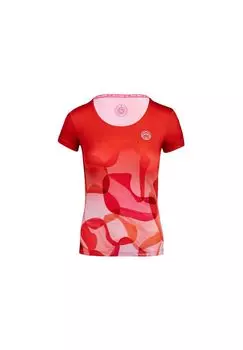 Футболка Issa Tech с круглым вырезом - красный/оранжевый BIDI BADU, цвет Rot Orange