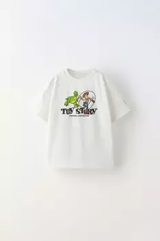 Футболка история игрушек disney ZARA, белый