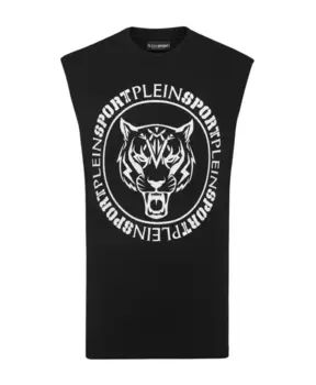 Футболка It без рукавов Carbon Tiger Plein Sport, черный