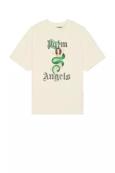 Футболка Ivy в стиле пин-ап Palm Angels, слоновая кость