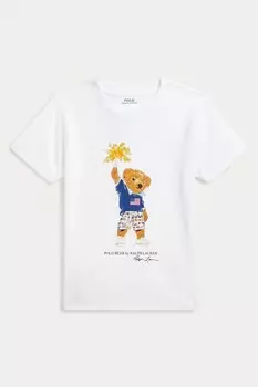 Футболка из 100% хлопка Polo Ralph Lauren, белый
