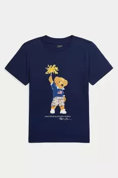 Футболка из 100% хлопка Polo Ralph Lauren, синий
