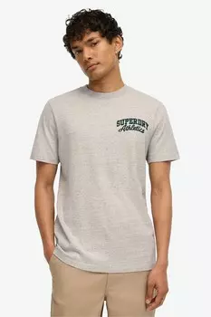 Футболка из 100% хлопка с вышитым логотипом superstate athletic Superdry, серый