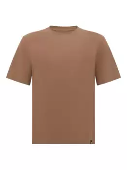 Футболка из эластичного хлопка Boggi Milano, коричневый