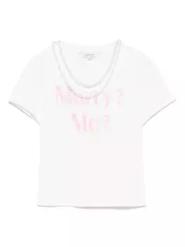 Футболка из эластичного хлопка MARKGONG, белый