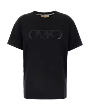 Футболка из эластичного хлопка Michael Kors, черный