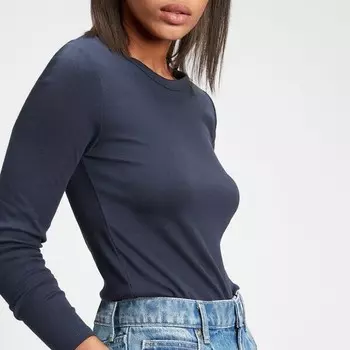 Футболка из эластичного хлопка supima и модала Gap, синий