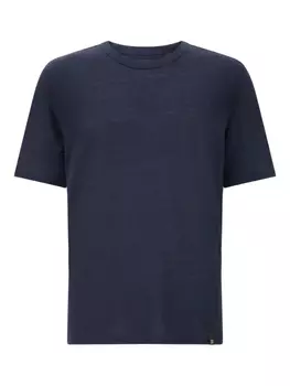 Футболка из эластичного льна Boggi Milano, синий