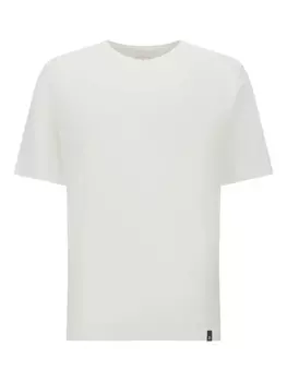 Футболка из эластичного льна Boggi Milano, белый