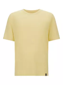 Футболка из эластичного льна Boggi Milano, желтый