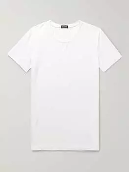 Футболка из эластичного модала ZEGNA, белый
