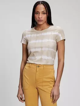 Футболка из бамбукового хлопка Gap, бежевый