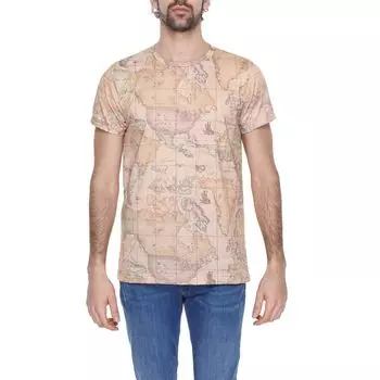 Футболка из бежевого полиэстера ALVIERO MARTINI 1a CLASSE