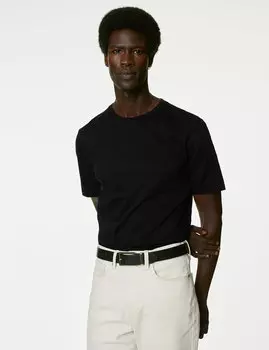 Футболка из чистого хлопка Supima Autograph, черный