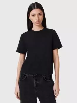 Футболка из чистого органического хлопка lisa AllSaints, черный