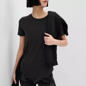 Футболка из дышащей ткани Gap, черный