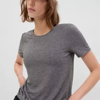 Футболка из дышащей ткани Gap, серый