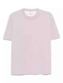 Футболка из джерси Brunello Cucinelli, фиолетовый