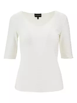 Футболка из джерси Emporio Armani, белый