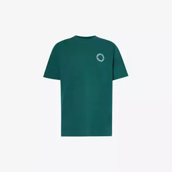 Футболка из джерси из органического хлопка с круглым логотипом Mki Miyuki-Zoku, зеленый