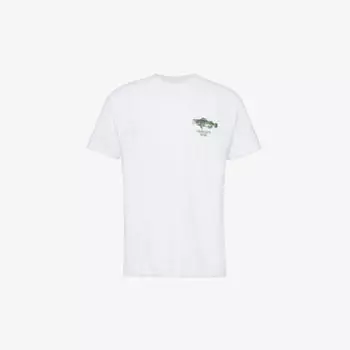 Футболка из джерси из органического хлопка с графическим принтом «рыба» Carhartt Wip, белый