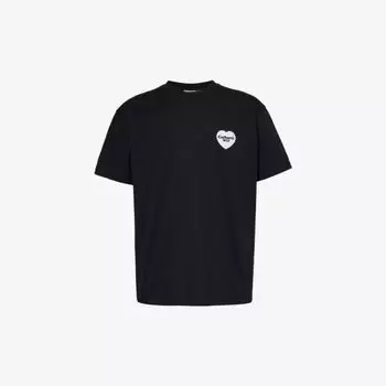Футболка из джерси из органического хлопка с фирменным принтом heart band Carhartt Wip, черный