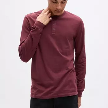 Футболка из джерси с длинными рукавами Gap, фиолетовый