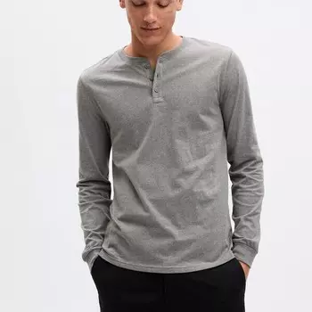 Футболка из джерси с длинными рукавами Gap, серый
