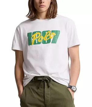 Футболка из джерси с короткими рукавами и логотипом Polo Ralph Lauren Classic Fit 1967, белый