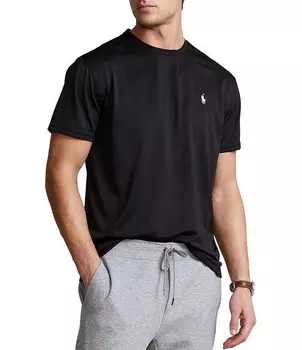 Футболка из джерси с короткими рукавами классического кроя Polo Ralph Lauren Performance, синий