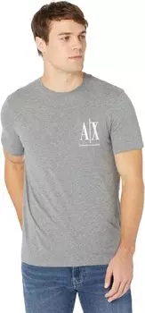 Футболка из джерси с логотипом Icon Armani Exchange, цвет Bros Grey