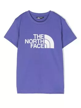 Футболка из джерси с логотипом The North Face Kids, фиолетовый