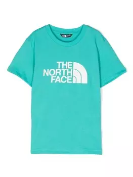Футболка из джерси с логотипом The North Face Kids, синий