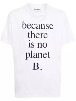 Футболка из джерси с принтом Ecoalf, белый