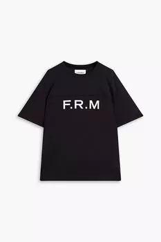 Футболка из джерси с принтом FRAME, черный