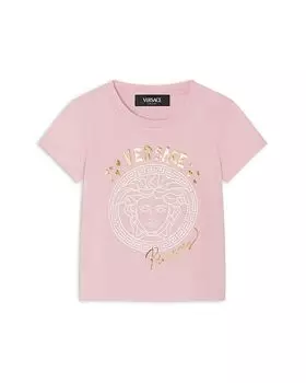 Футболка из джерси с рисунком принцессы Медузы для девочек — для малышей, малышек Versace, розовый
