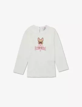 Футболка из джерси с зеброй Chiara Ferragni, белый