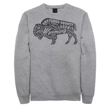 Футболка из флиса с графическим рисунком Wyoming Buffalo для юниоров