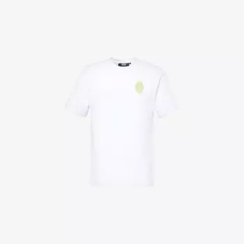 Футболка из хлопчатобумажного джерси с нашивкой-логотипом Iron Trapstar, белый