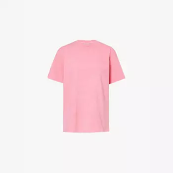 Футболка из хлопчатобумажного джерси с вышитым фирменным логотипом Duster Carhartt Wip, розовый