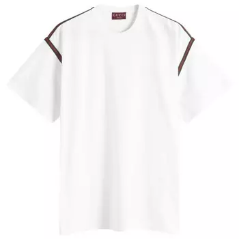 Футболка из хлопчатобумажной ленты Gucci, мультиколор