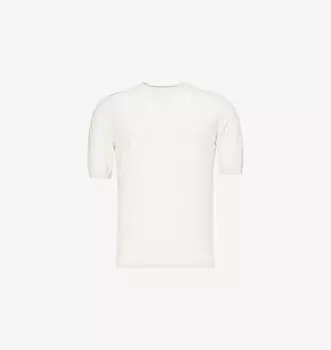 Футболка из хлопчатобумажной трикотажной ткани с круглым вырезом и короткими рукавами Eleventy, цвет sabbia