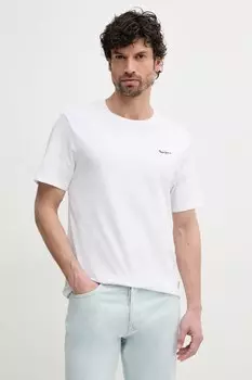 Футболка из хлопка BACK CLAG Pepe Jeans, белый