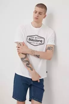 Футболка из хлопка Billabong, белый