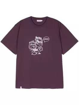Футболка из хлопка Charles Jeffrey Loverboy 90-х годов, фиолетовый